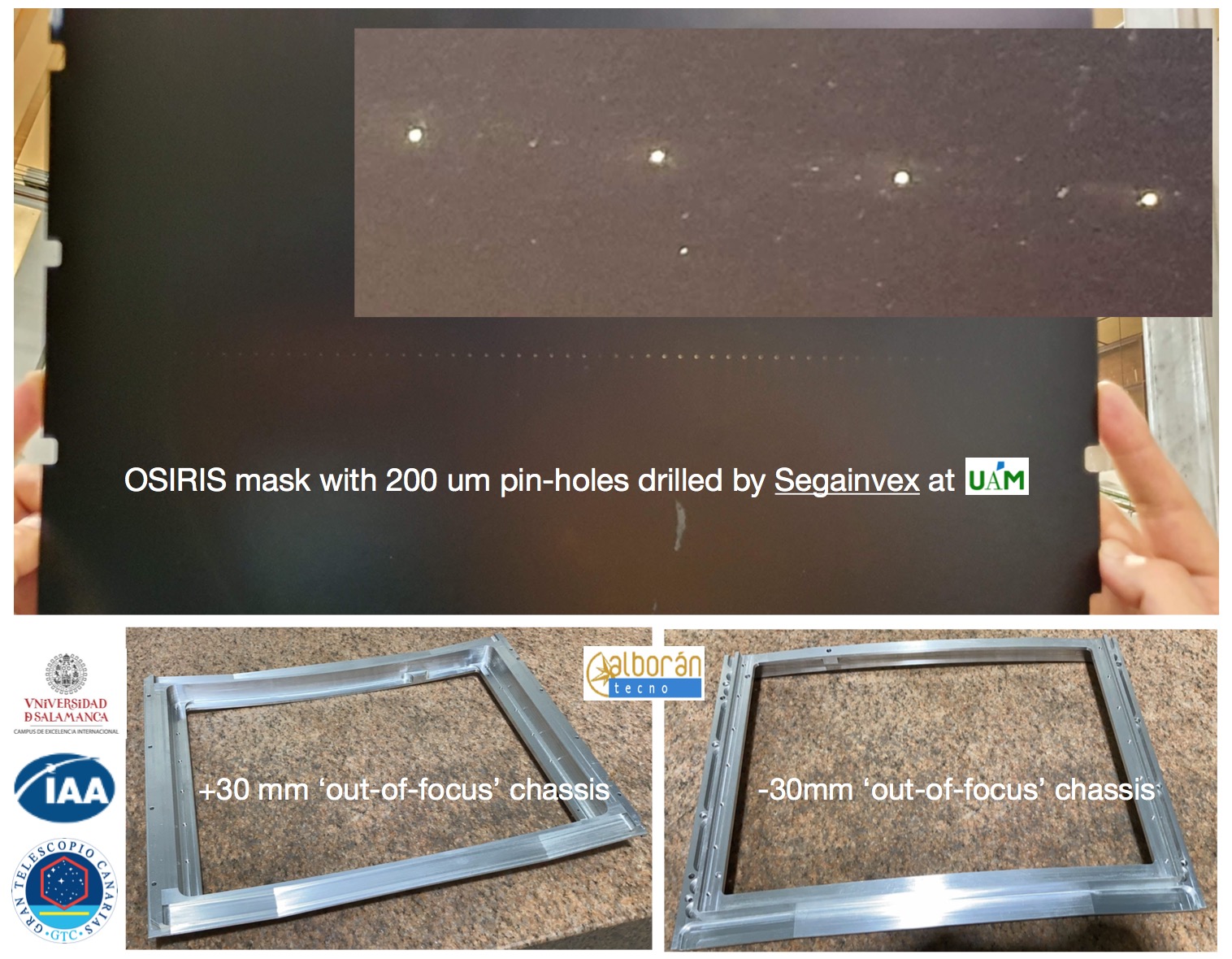 Hardware to measure OSIRIS optical aberrations